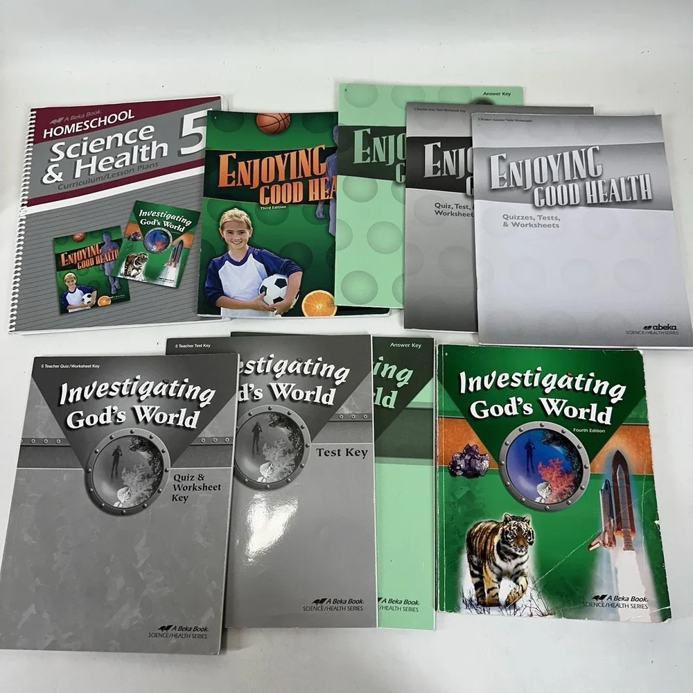 Abeka 5th Grade Science/Health Student & Teacher Set Investigating God's World